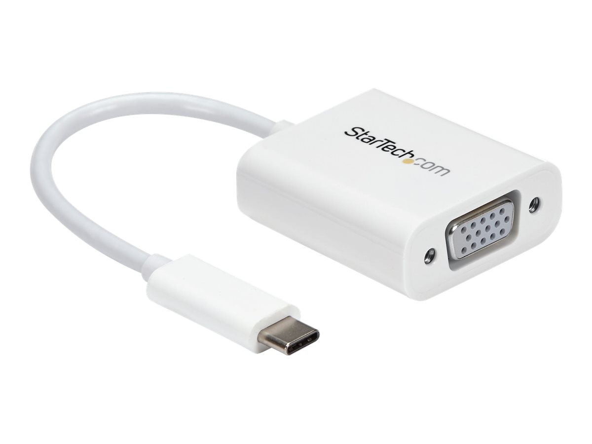 STARTECHCOM USBC auf VGA Adapter USB TypC zu VGA Video Konverter Weiss