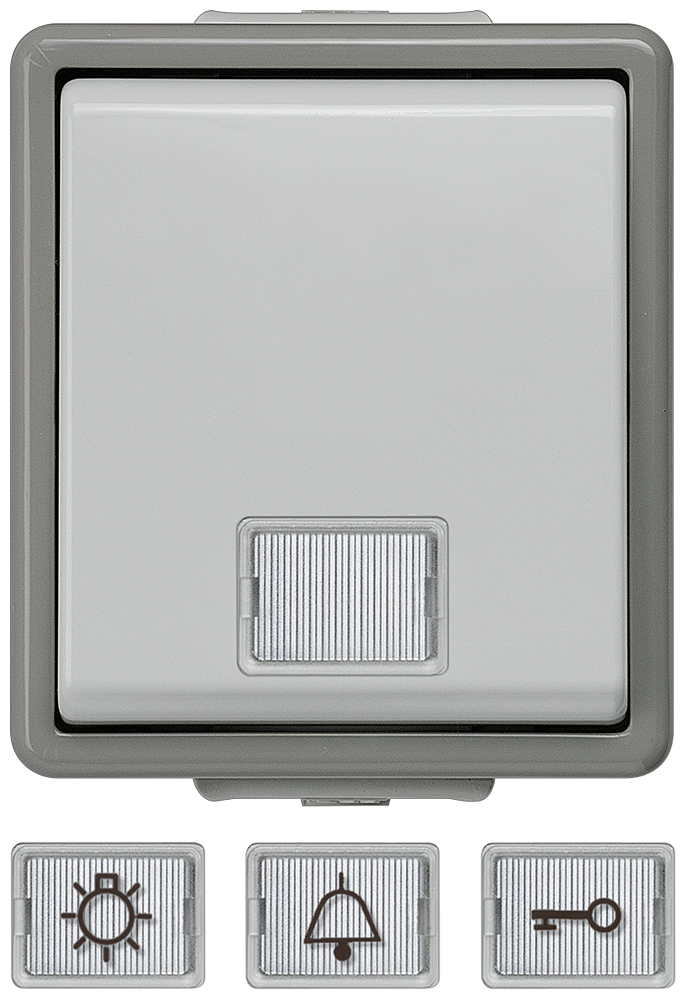 Siemens Taster 5TD4701 1S mit weissem Fenster Siemens Taster 5TD4701 1S mit weissem Fenster