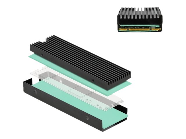 Delock K?hlk?rper f?r M.2 SSD 2280 schwarz
