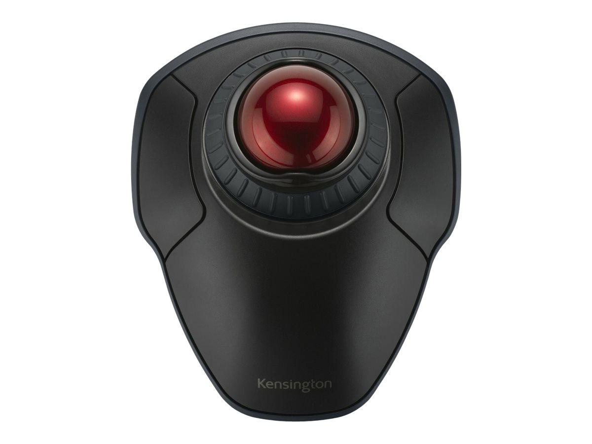 Kensington Orbit mit Scroll-Ring Trackball kabellos rot, schwarz