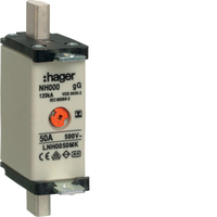 Hager NH-Sicherungseinsatz LNH0050MK NH000 gG 500V 50A Iso-Griff Hager NH-Sicherungseinsatz LNH0050MK NH000 gG 500V 50A Iso-Griff