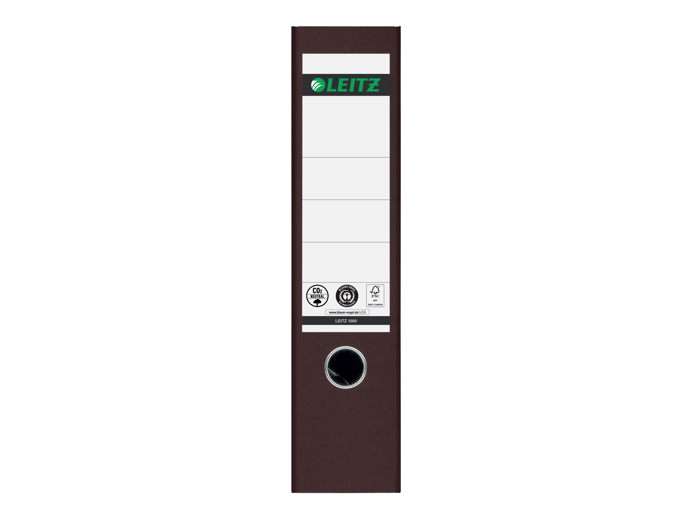 LEITZ 1080 Ordner braun marmoriert Karton 8,0 cm DIN A4
