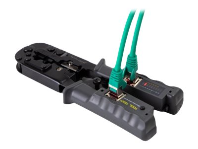 Delock Crimpzange mit Abisolierer und Netzwerktester