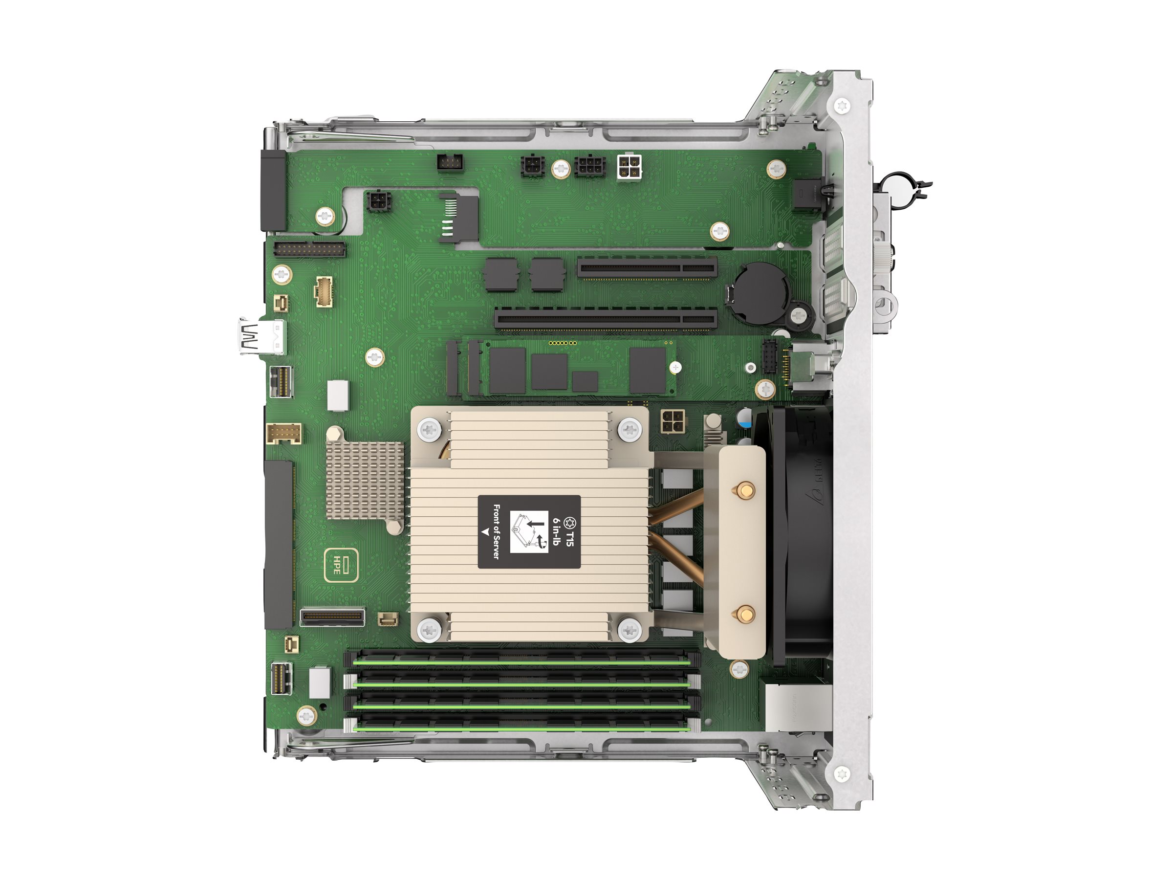 HPE ProLiant MicroServer Gen11 Tower Pentium-G G7400 2-Core 3.7GHz 1x16GB-U 4xLFF Non-Hot Plug VROC 180W Server