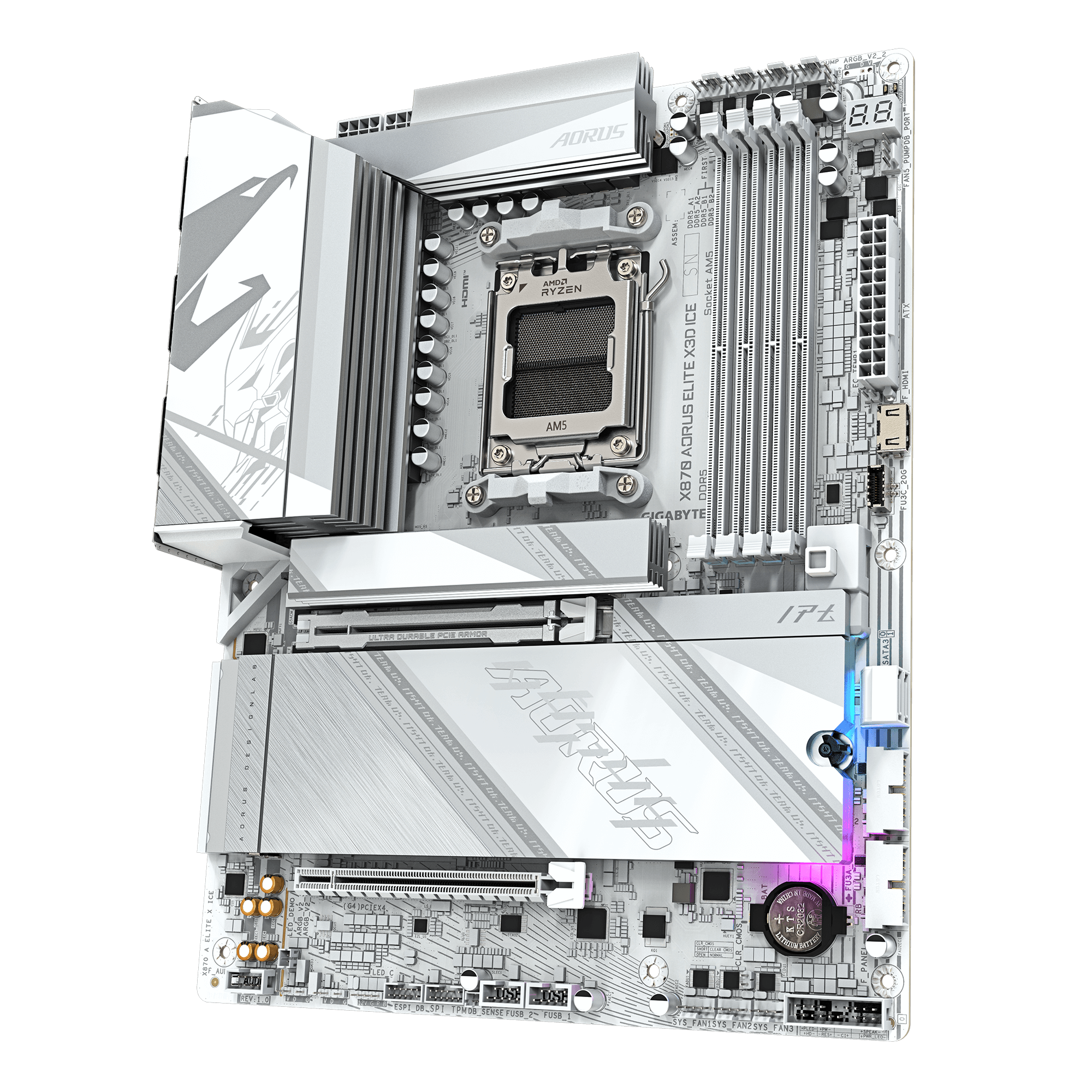 Gigabyte AORUS X870 ELITE X3D ICE ATX Socket AM5 DDR5