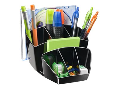 cep SchreibtischOrganizer Mineral schwarz Polystyrol 6 Faecher 14,3 x 15,8 x 9,3 cm