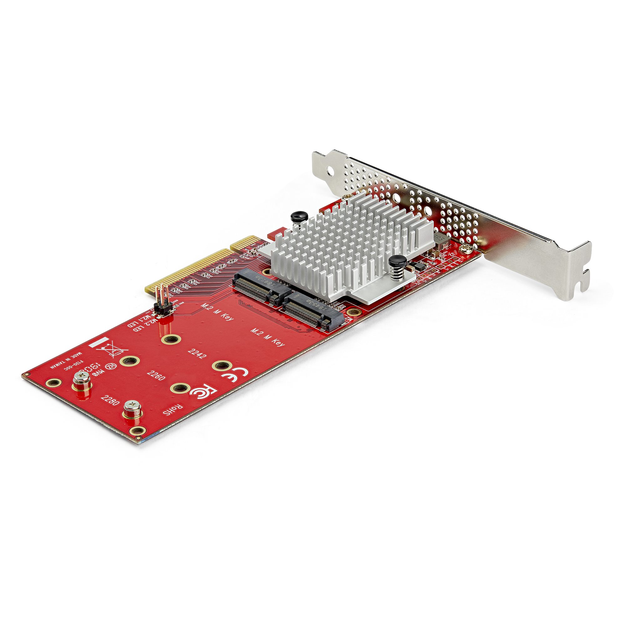 STARTECHCOM x8 Dual M2 PCIe SSD Adapter PCIe 30 PCI Express M2 SSD Netzwerkkarte PCIe PEX8M2E2