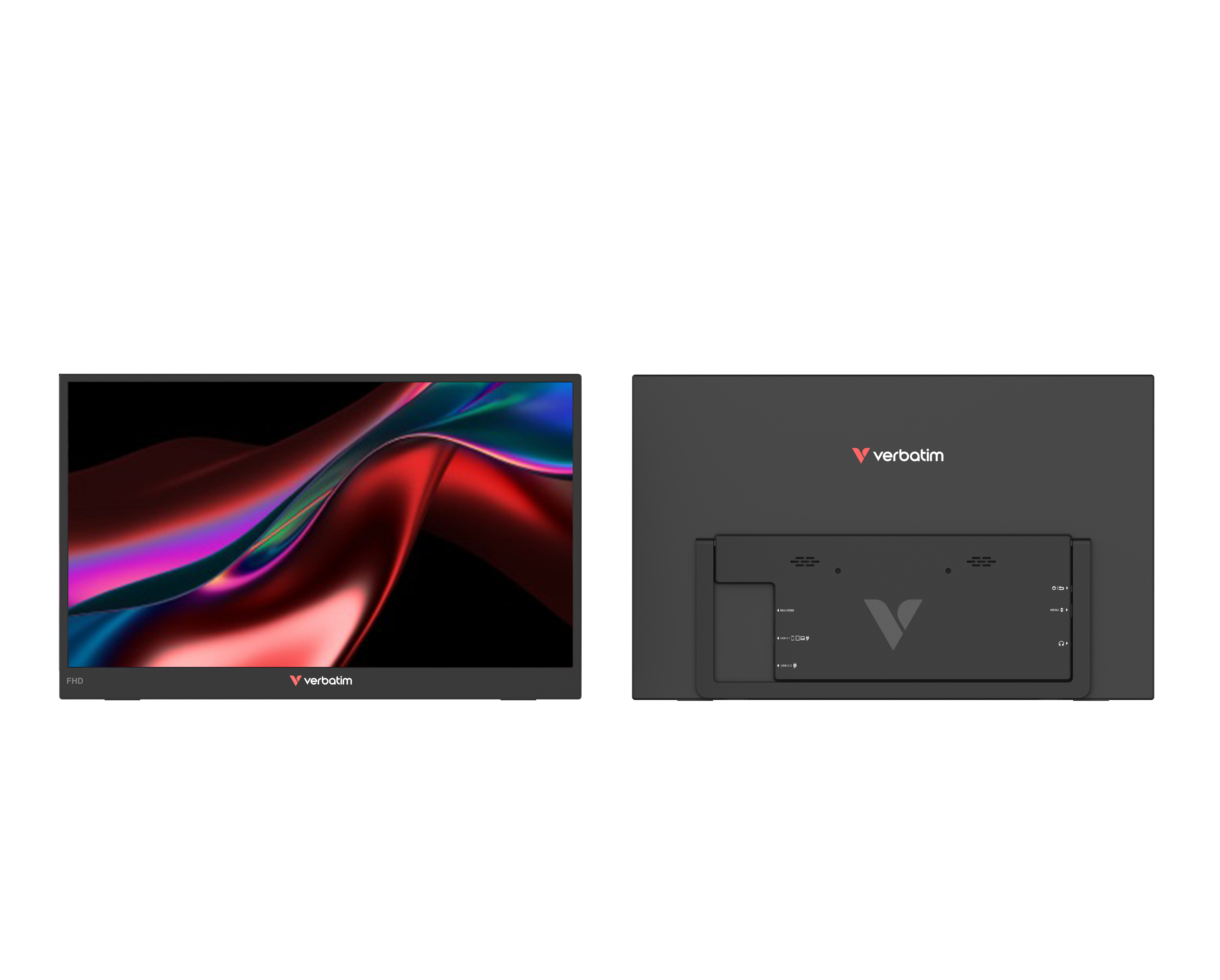 Verbatim Essentials Portable Monitor 15,6 Zoll FHD Dual Monitor
