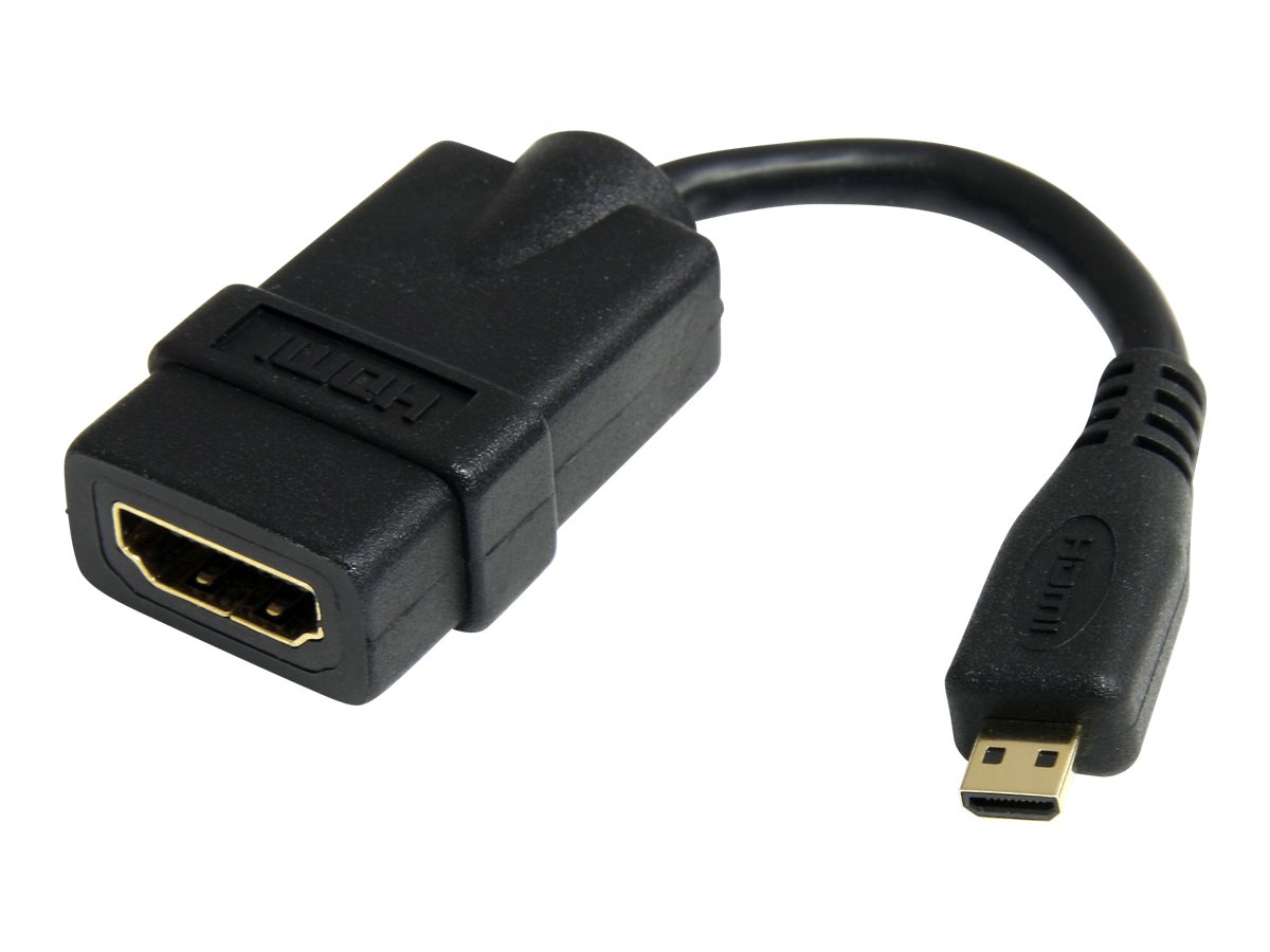 STARTECH.COM 12cm High-Speed HDMI Adapterkabel - HDMI auf Micro HDMI Kabel - Buchse/Stecker STARTECH.COM 12cm High-Speed HDMI Adapterkabel - HDMI auf Micro HDMI Kabel - Buchse/Stecker