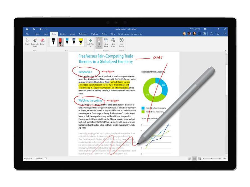 MS Surface Pro Pen V4 Commercial SC Hardware Silver (XZ) (NL) (FR) (DE)