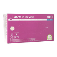 PAPSTAR unisex Einmalhandschuhe white grip transparent GröÃe M, 100 St. PAPSTAR unisex Einmalhandschuhe white grip transparent GröÃe M, 100 St.
