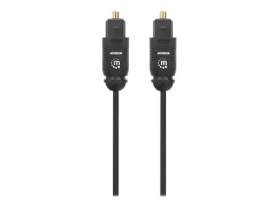 MANHATTAN Toslink Digitales Optisches Audiokabel 2 x Toslink S/PDIF-Stecker 2 m vergoldete Kontakte schwarz MANHATTAN Toslink Digitales Optisches Audiokabel 2 x Toslink S/PDIF-Stecker 2 m vergoldete Kontakte schwarz