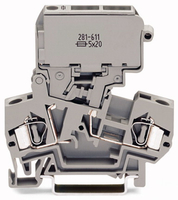 Wago Sicherungsklemme 281-611 fuer Sicherungen 5x20mm Wago Sicherungsklemme 281-611 fuer Sicherungen 5x20mm