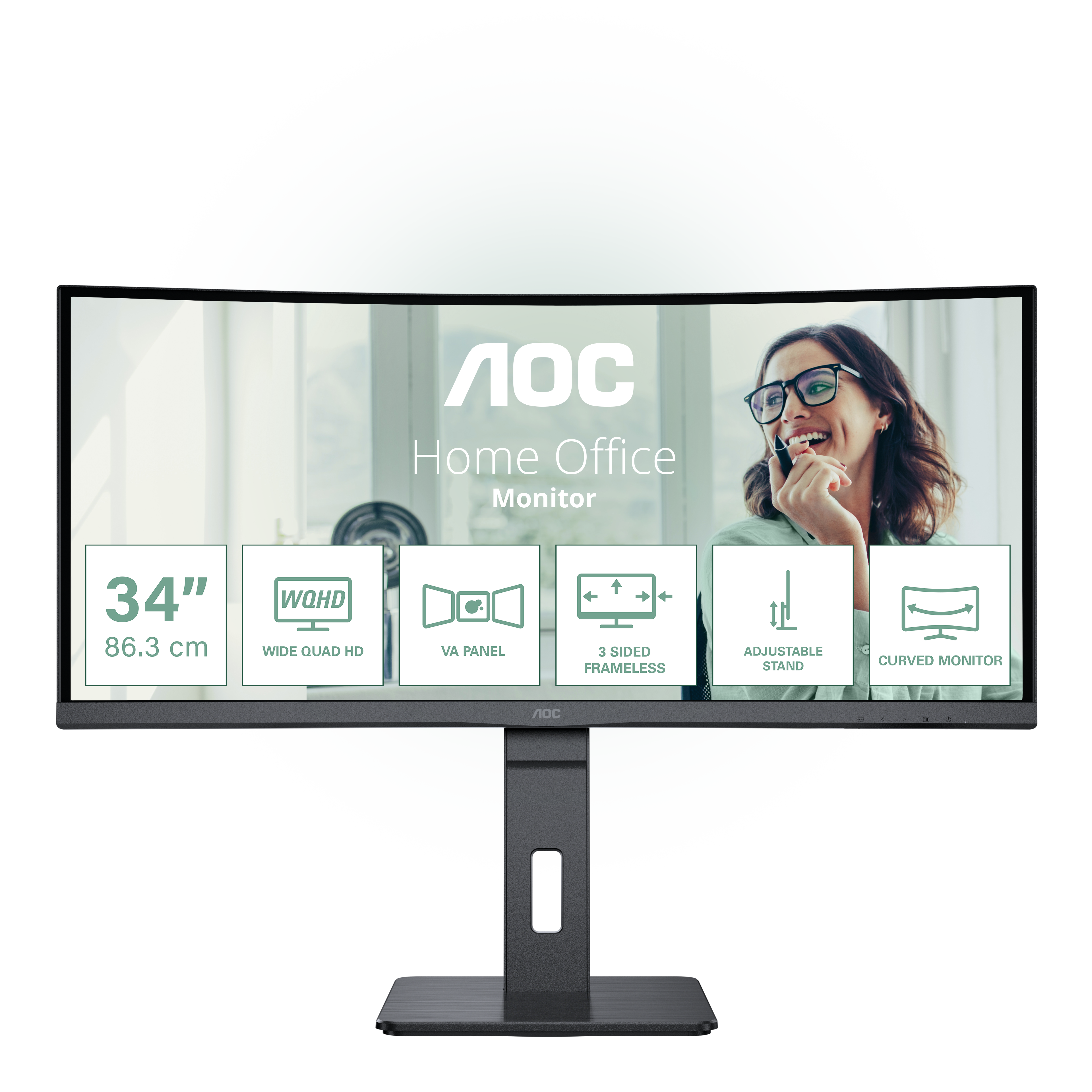AOC CU34P3CV LED-Monitor gebogen 86,0 cm (34")