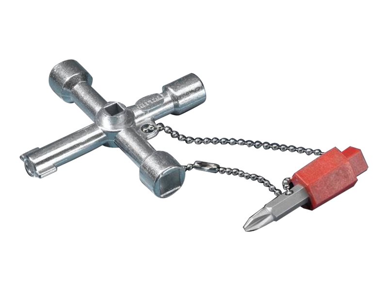 Rittal Universalschluessel fuer Doppelbart Dreikant Vierkant