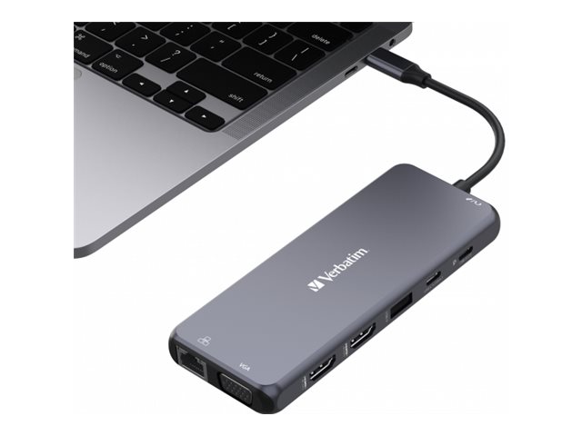 Verbatim USB-C-zu-Multiport-Hub mit 14 Anschluessen CMH-14 Verbatim USB-C-zu-Multiport-Hub mit 14 Anschluessen CMH-14