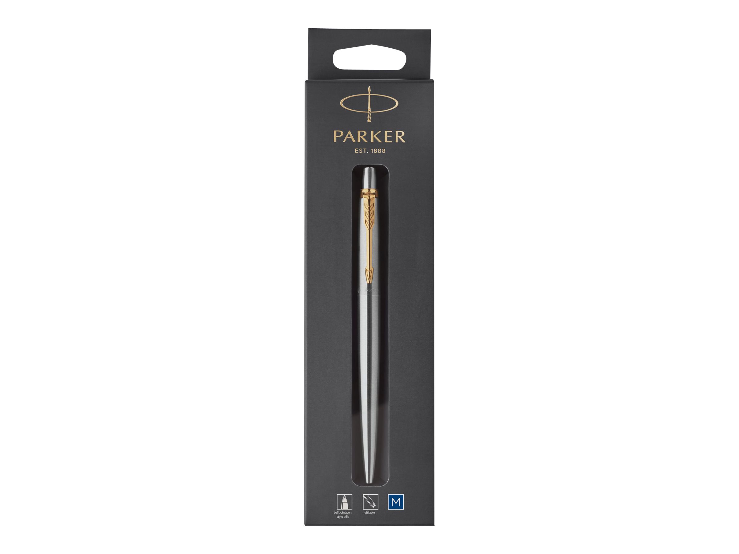 Parker 1953206 Jotter Kugelschreiber, Edelstahl mit Goldzierteile