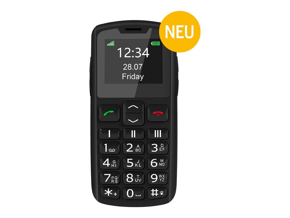 Beafon SL230 LTE, Silver Line, Grosstastenhandy, schwarz