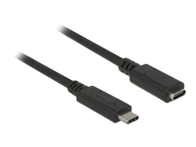 DELOCK Verlängerungskabel SuperSpeed USB USB 3.1 Gen 1 USB Type-C Stecker > Buchse 3 A 2,0 m schwarz DELOCK Verlängerungskabel SuperSpeed USB USB 3.1 Gen 1 USB Type-C Stecker > Buchse 3 A 2,0 m schwarz