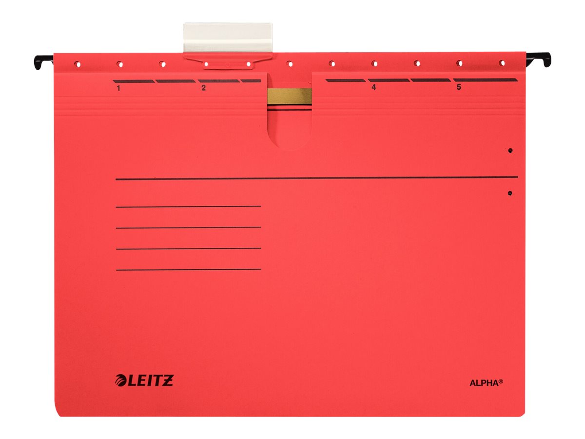 5 LEITZ Haengehefter ALPHA® 1984 Karton rot 1 x kaufmaennische Heftung