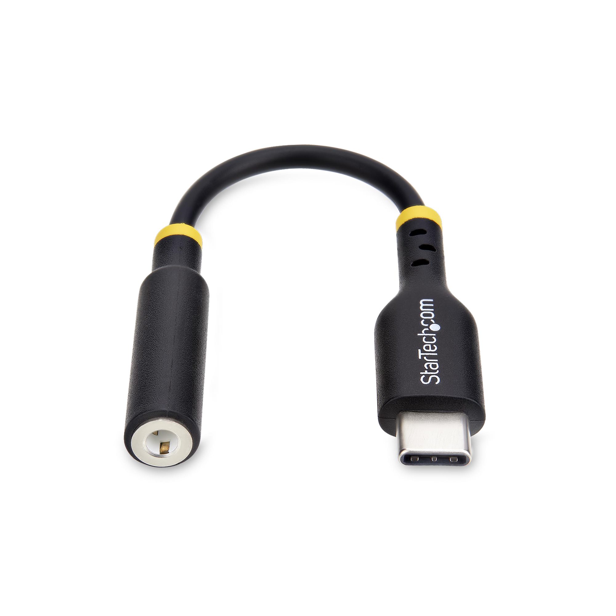 STARTECHCOM USB C Kopfhörer Adapter USB C TRRS KopfhörerHeadset Audio USBC auf 3,5mm Klinke HiFi 32BitDAC PC Handy