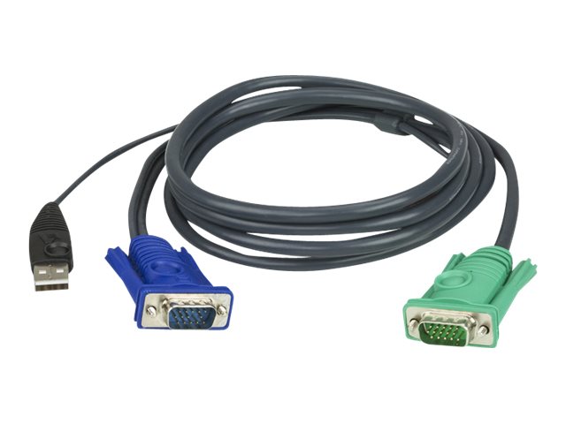 ATEN 2L-5203U KVM-Kabel VGA USB schwarz 3m