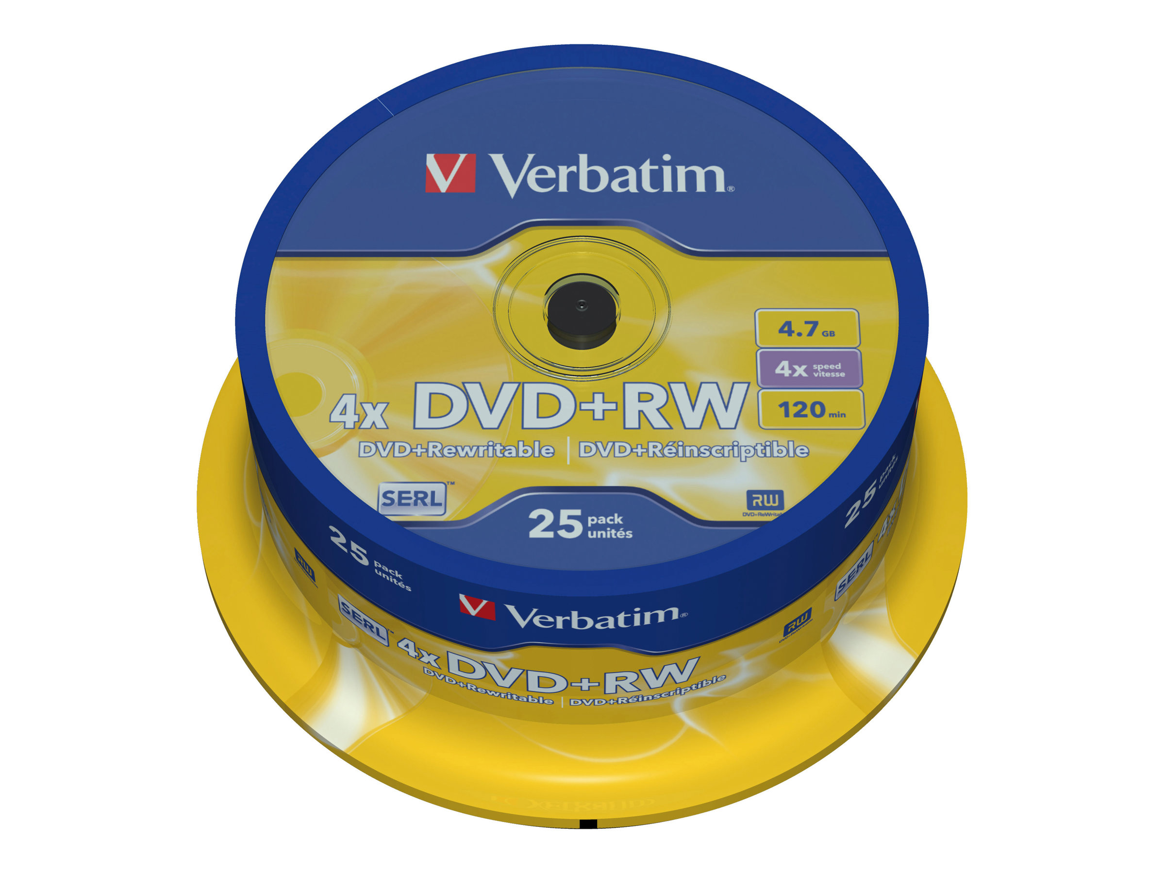 VERBATIM DVD+RW 4.7GB 4x (25) SP
