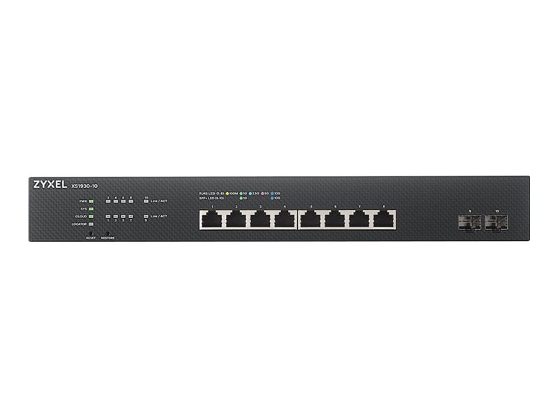 ZYXEL XS1930-10 8-port Multi-Gigabit Smart Managed Switch with 2 SFP+ Uplink