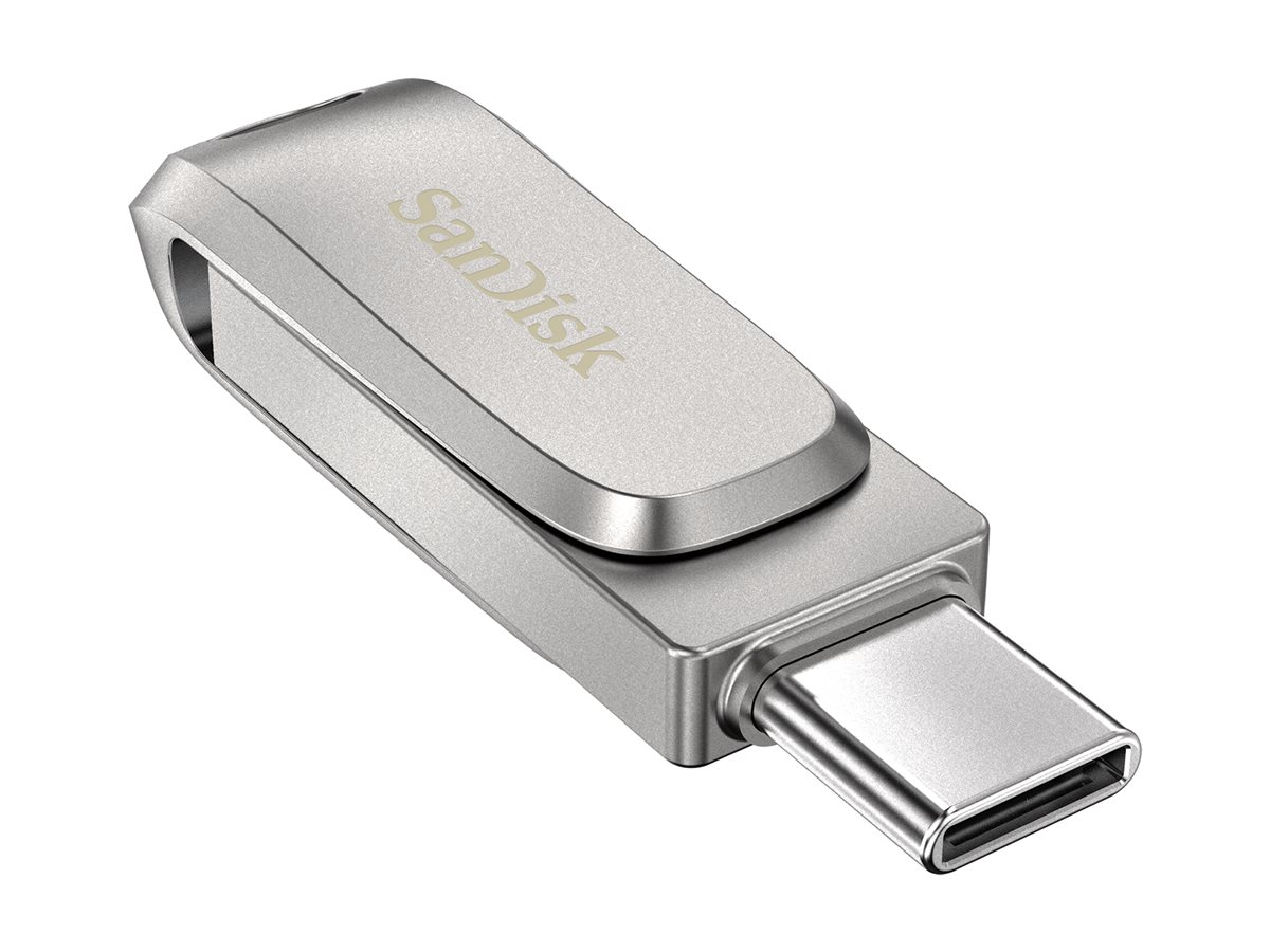 SanDisk USBStick Ultra Dual Drive Luxe TypeC silber 256 GB, 1 St