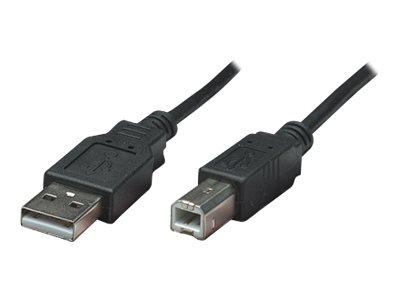 MANHATTAN USB 2.0 B Anschlusskabel 0,5m Typ A Stecker - Typ B Stecker 480 Mbps schwarz MANHATTAN USB 2.0 B Anschlusskabel 0,5m Typ A Stecker - Typ B Stecker 480 Mbps schwarz