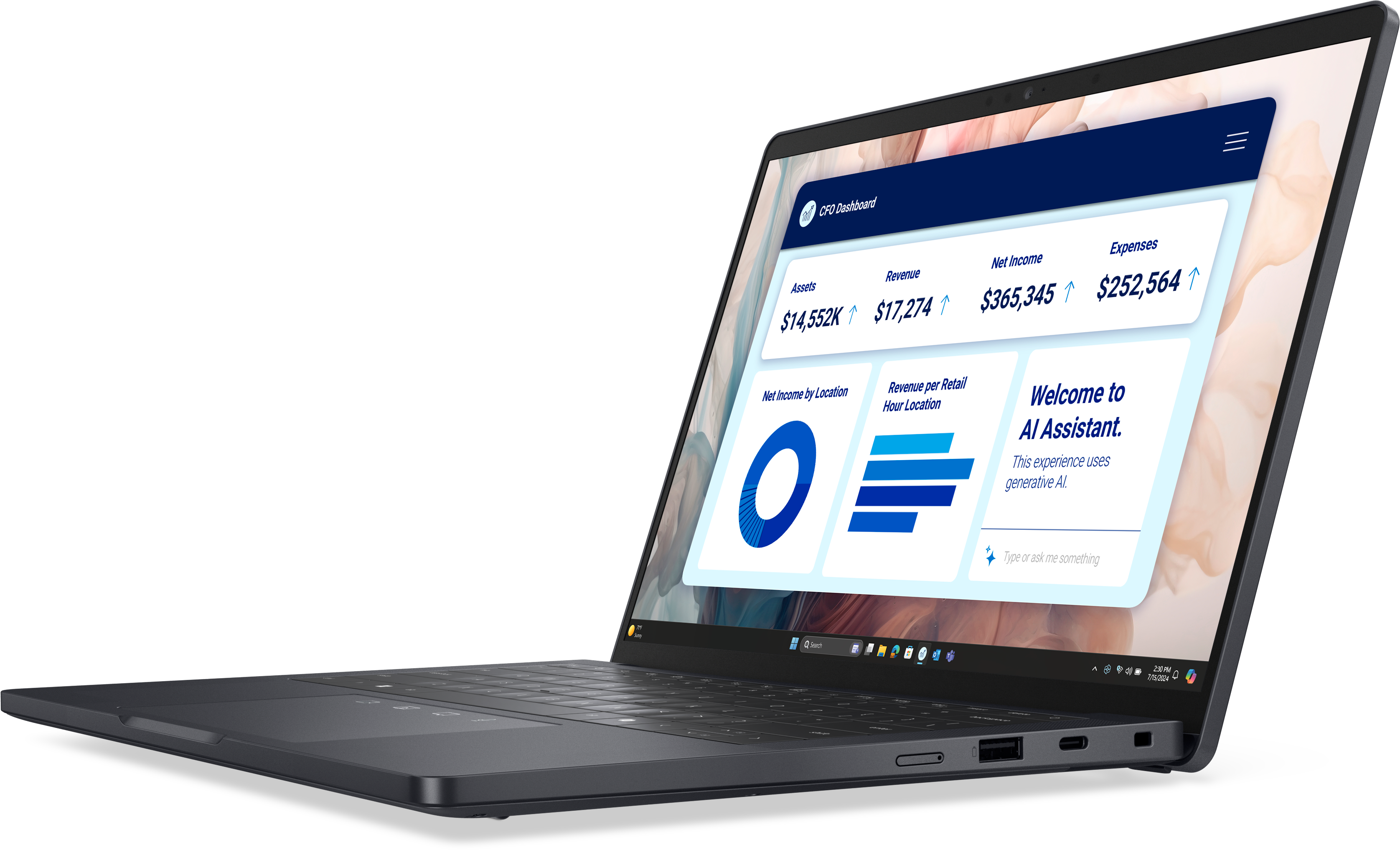 DELL Pro 13 Premium PA13250 Ultra 7 268V 34,04cm 133Zoll QHD Touch 32GB 512GB SSD IR Cam Mic FgrPr 3 Cell 65W WLAN Bcklt Kb W11P