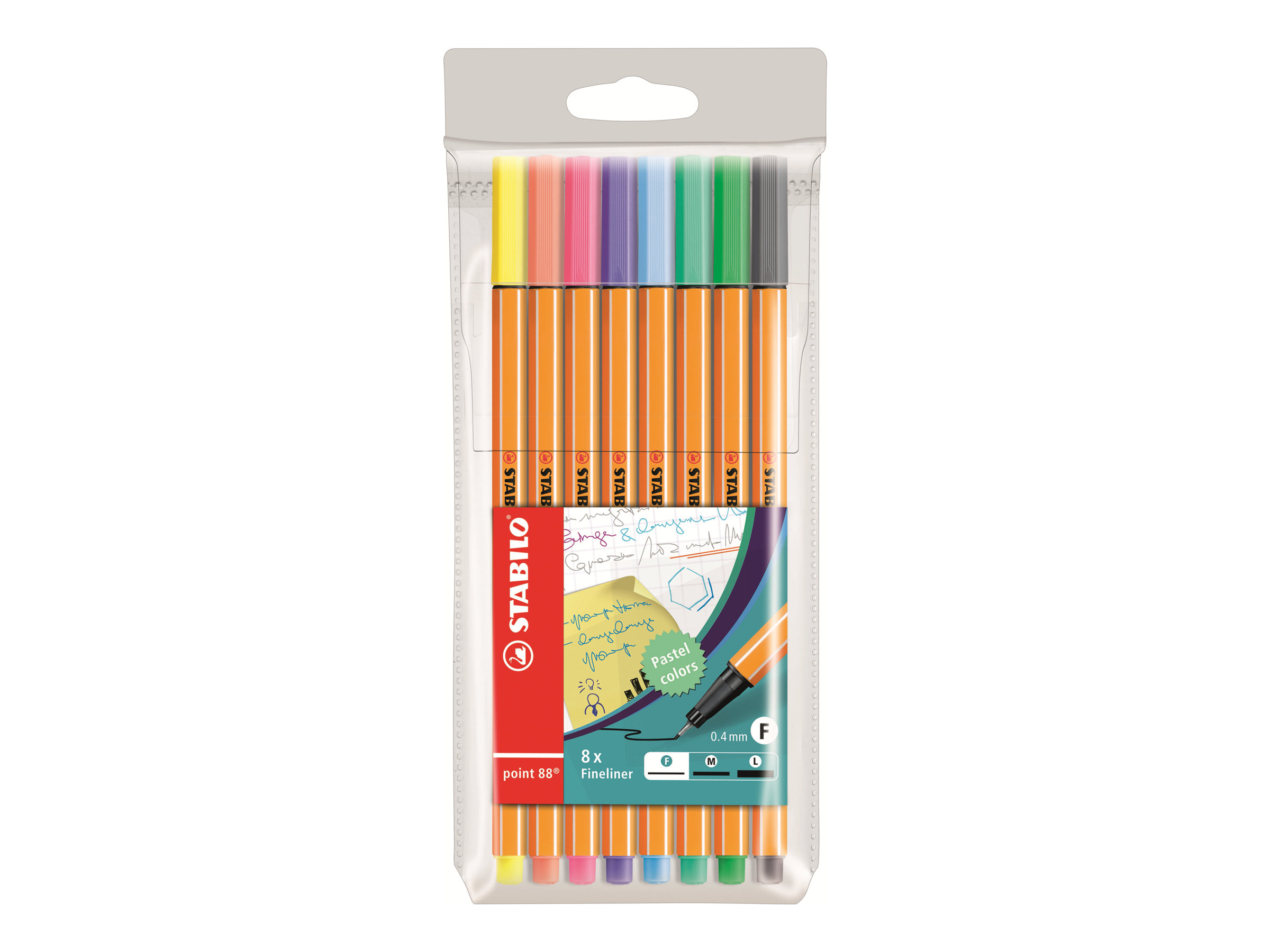 STABILO Point 88 Fineliner farbsortiert 0,4 mm, 8 St. STABILO Point 88 Fineliner farbsortiert 0,4 mm, 8 St.