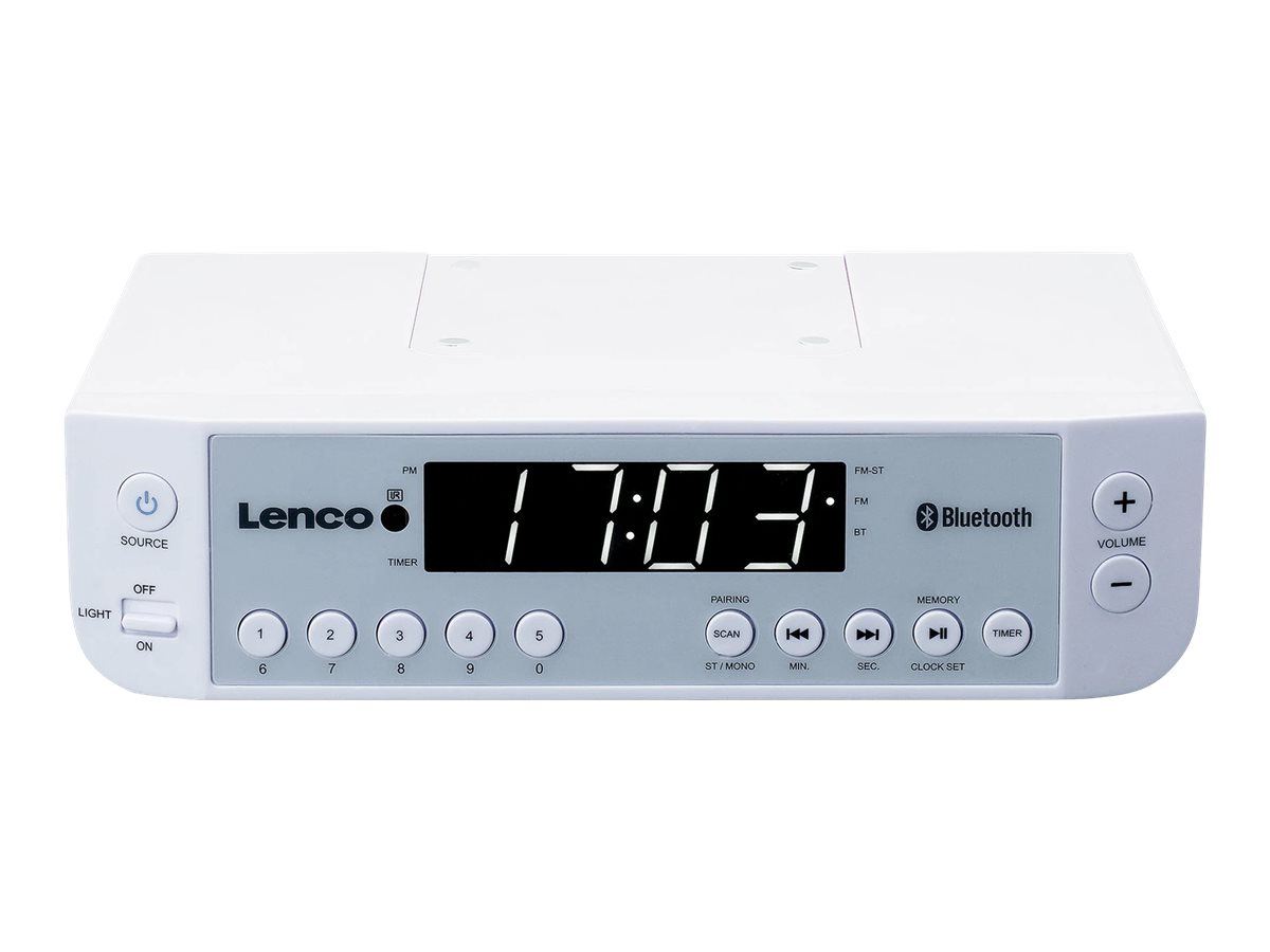 Lenco KCR-100 - Radio - 2 x 1 Watt - weiß