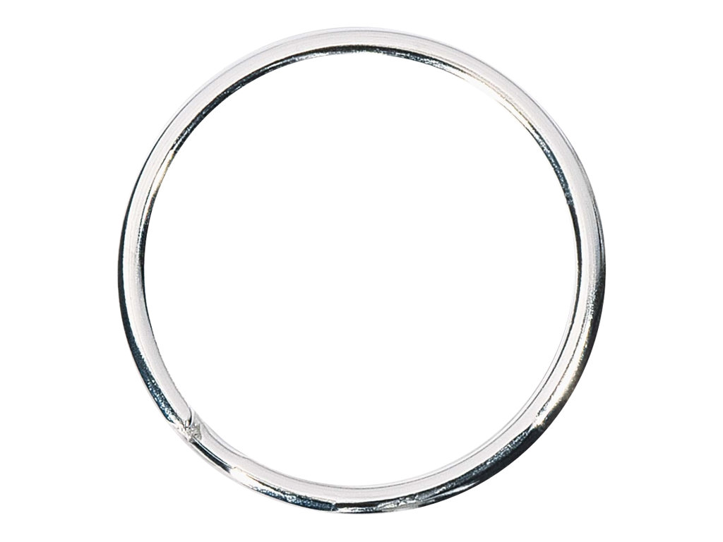 WEDO Schluesselring silber, 100 St.