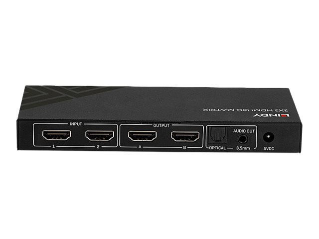LINDY 2x2 HDMI 18G Matrix