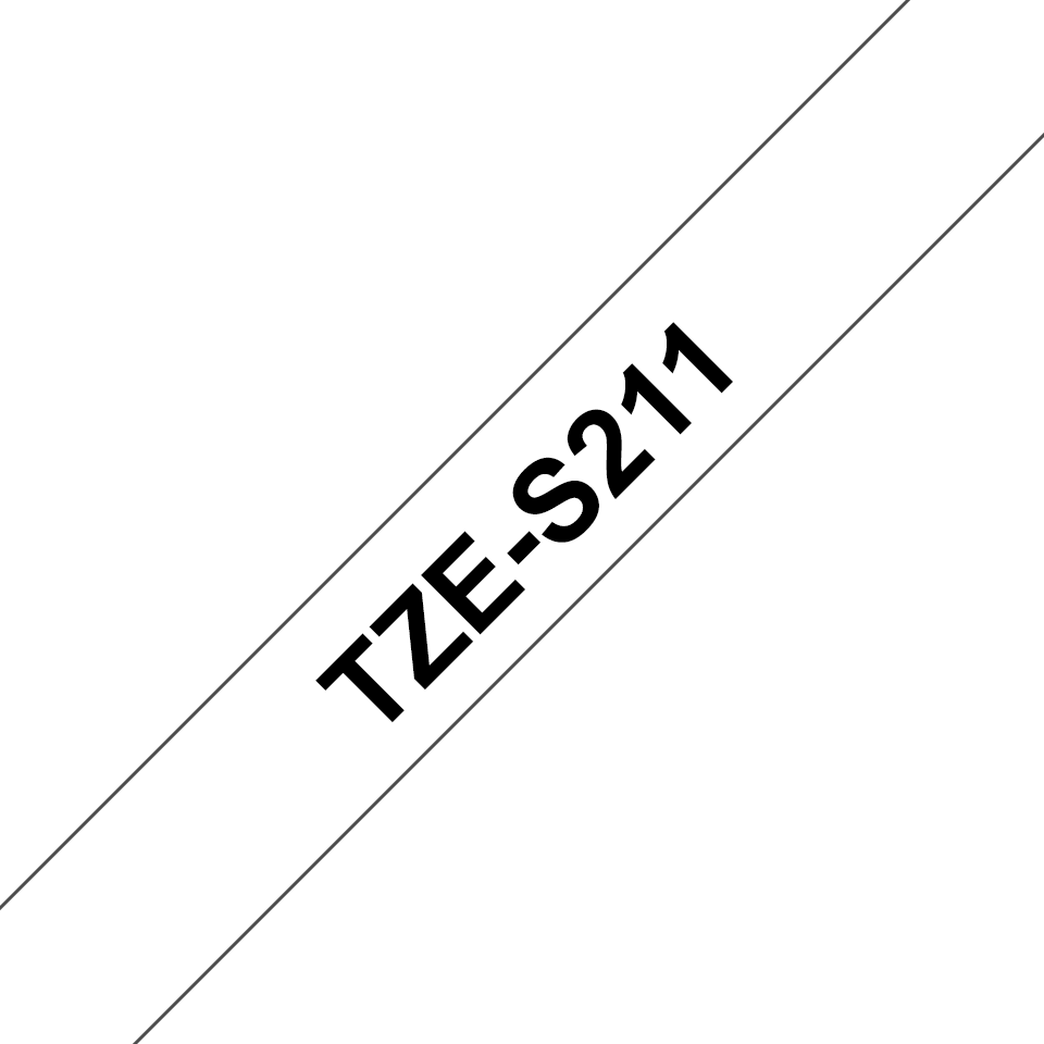 TZES211 BROTHER PT Schriftband 6mm weiss
