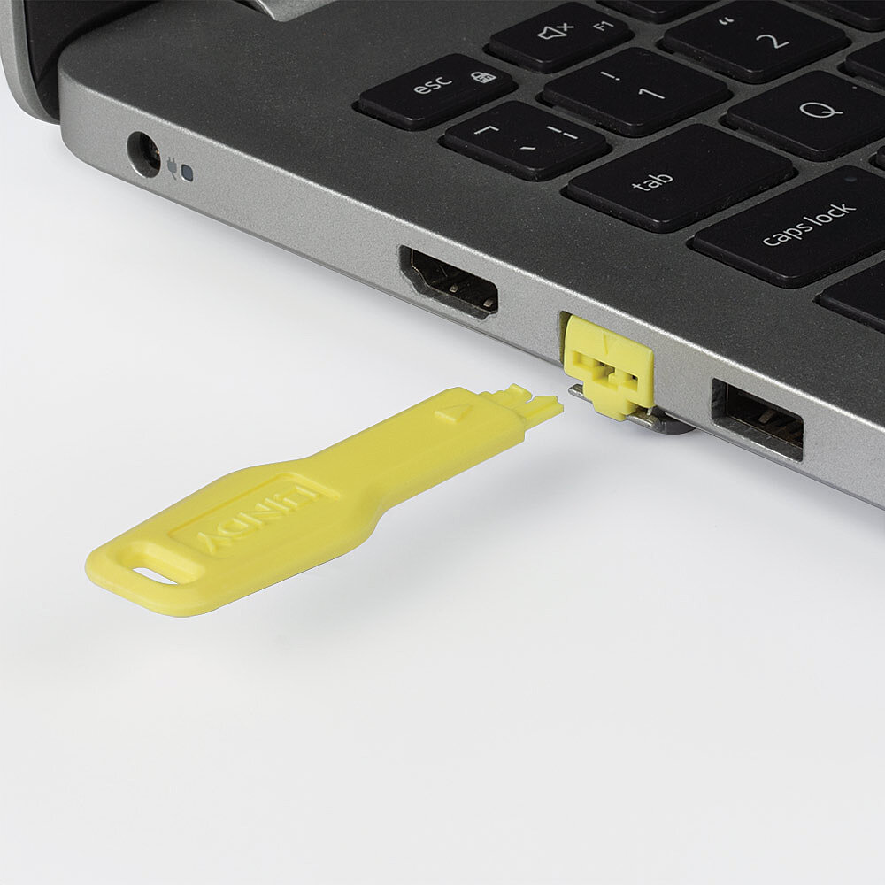 Lindy LAN-Portblocker Gelb 20 Stück