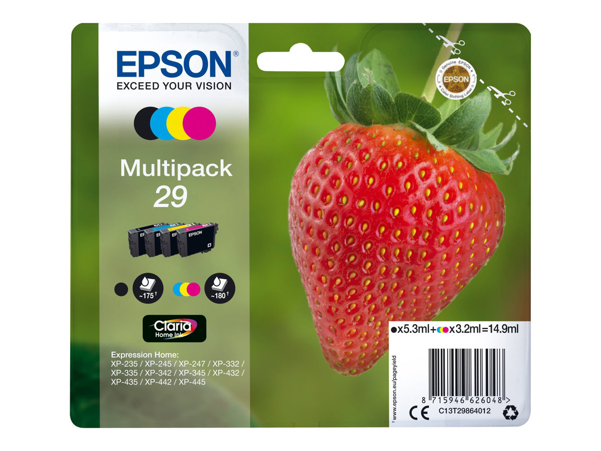 C13T29864012 EPSON XP Tinte (4) cmyk ST C13T29864012 EPSON XP Tinte (4) cmyk ST