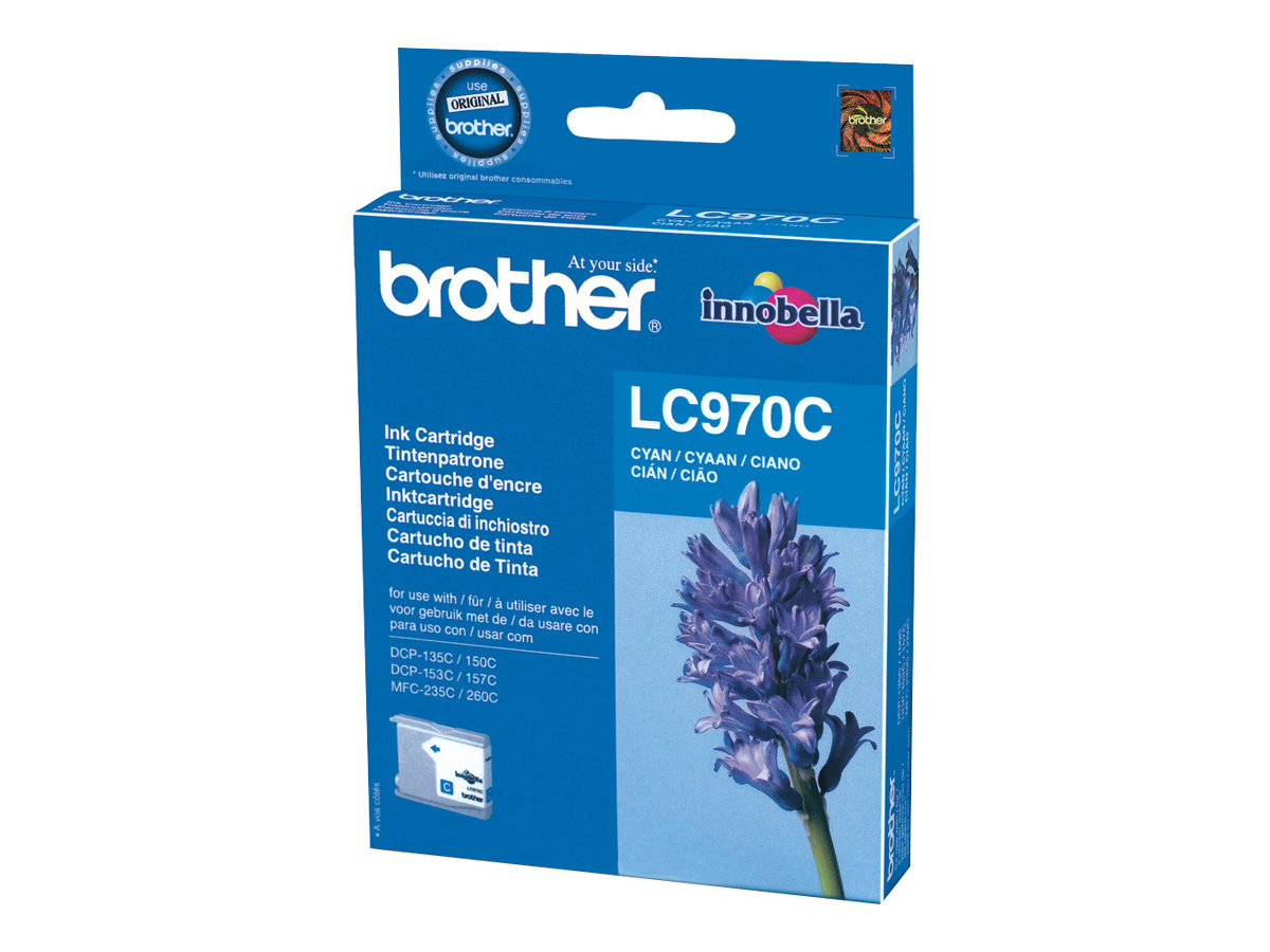 BROTHER LC-970C Tinte cyan 300 Seiten fuer DCP-135C DCP-150C MFC-235C MFC-260C BROTHER LC-970C Tinte cyan 300 Seiten fuer DCP-135C DCP-150C MFC-235C MFC-260C