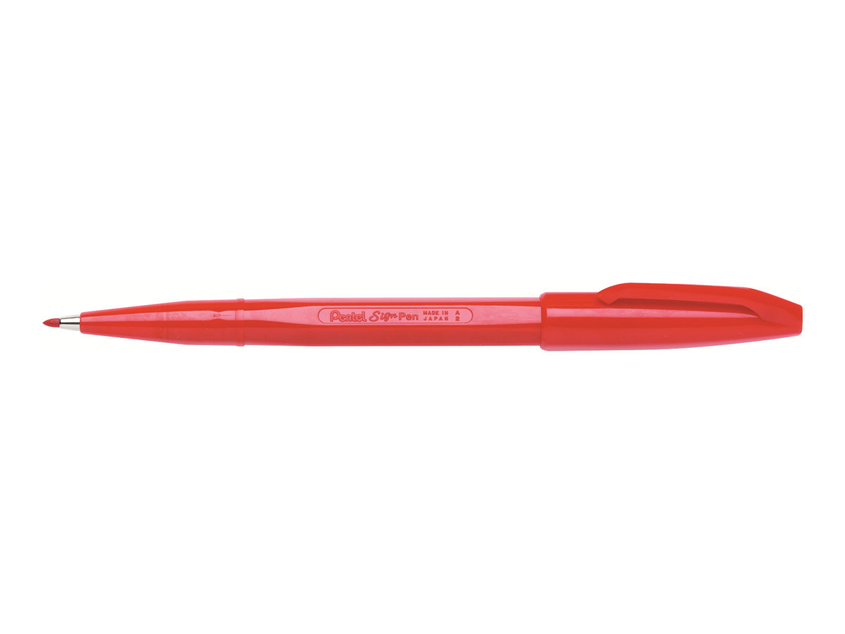 Pentel Sign Pen Filzstift rot, 1 St