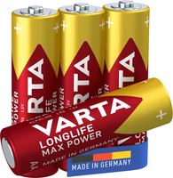 4 VARTA Batterien LONGLIFE Max Power Mignon AA 1,5 V 4 VARTA Batterien LONGLIFE Max Power Mignon AA 1,5 V