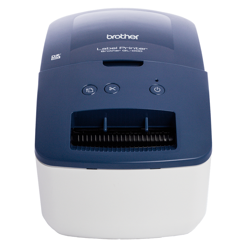 brother QL600B Etikettendrucker weiß, blau