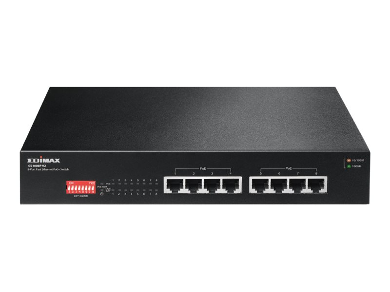 Edimax GS-1008P V2 8 Port Gigabit Switch + PoE 19"