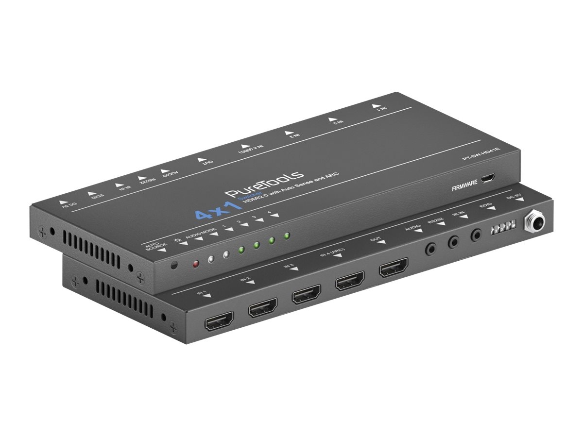 PureLink PureTools - 4x1 HDMI Switcher 4K (60Hz 4:4:4), Audio-De-Embedding, AR PureLink PureTools - 4x1 HDMI Switcher 4K (60Hz 4:4:4), Audio-De-Embedding, AR