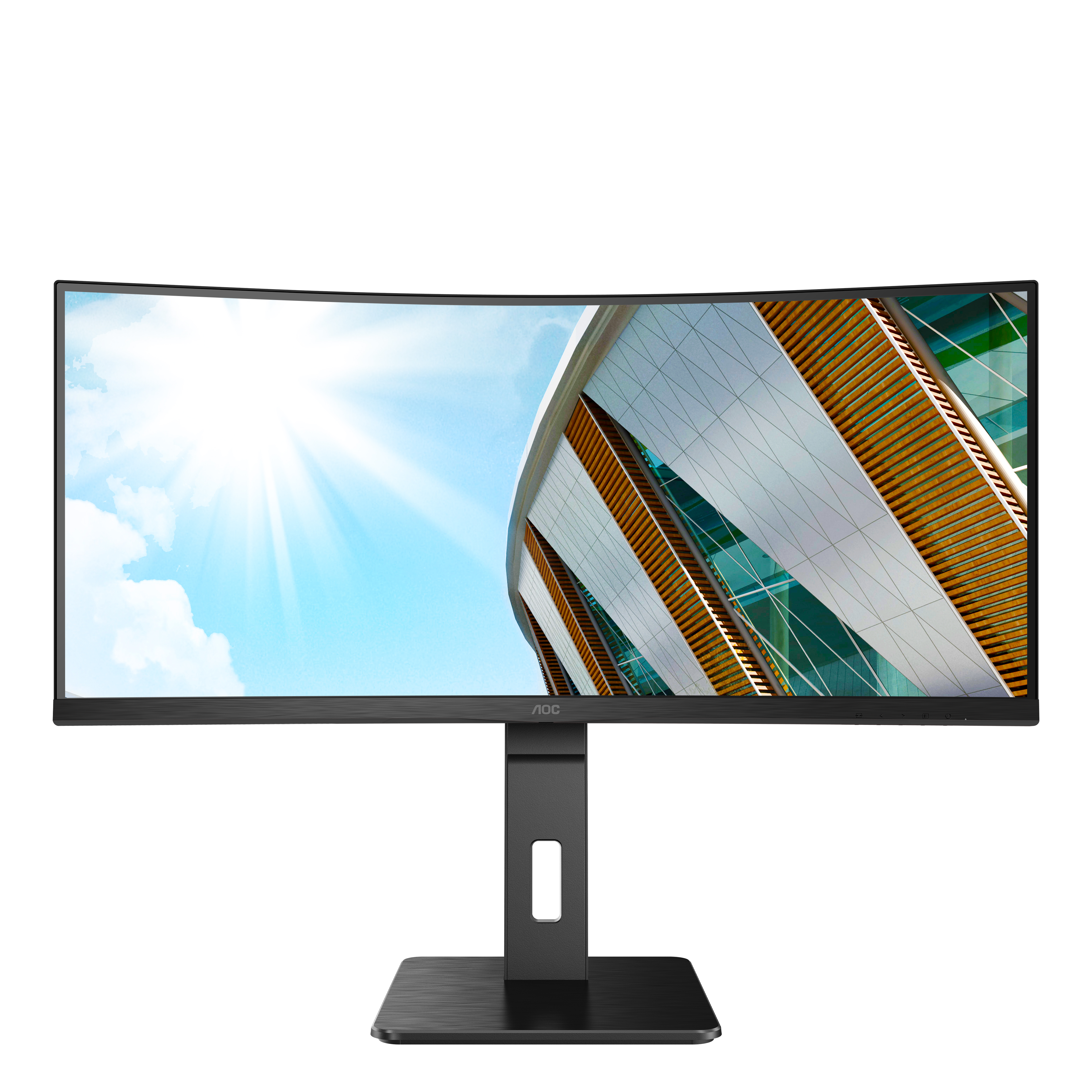 86,4cm34 3440x1440 AOC ProLine CU34P2A 219 1ms USB 2xHDMI DisplayPort VESA Speaker 2K UHD Black