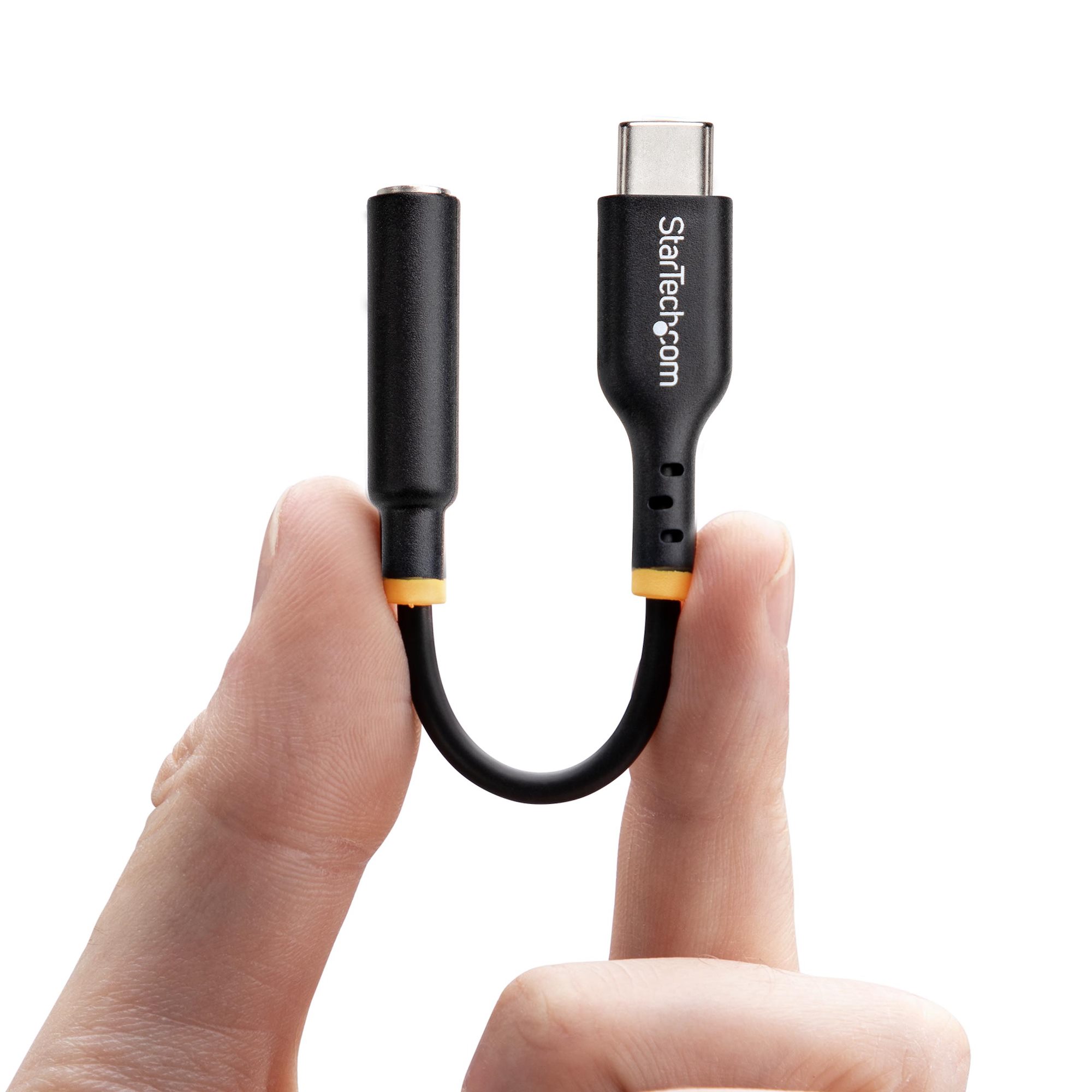 STARTECHCOM USB C Kopfhörer Adapter USB C TRRS KopfhörerHeadset Audio USBC auf 3,5mm Klinke HiFi 32BitDAC PC Handy