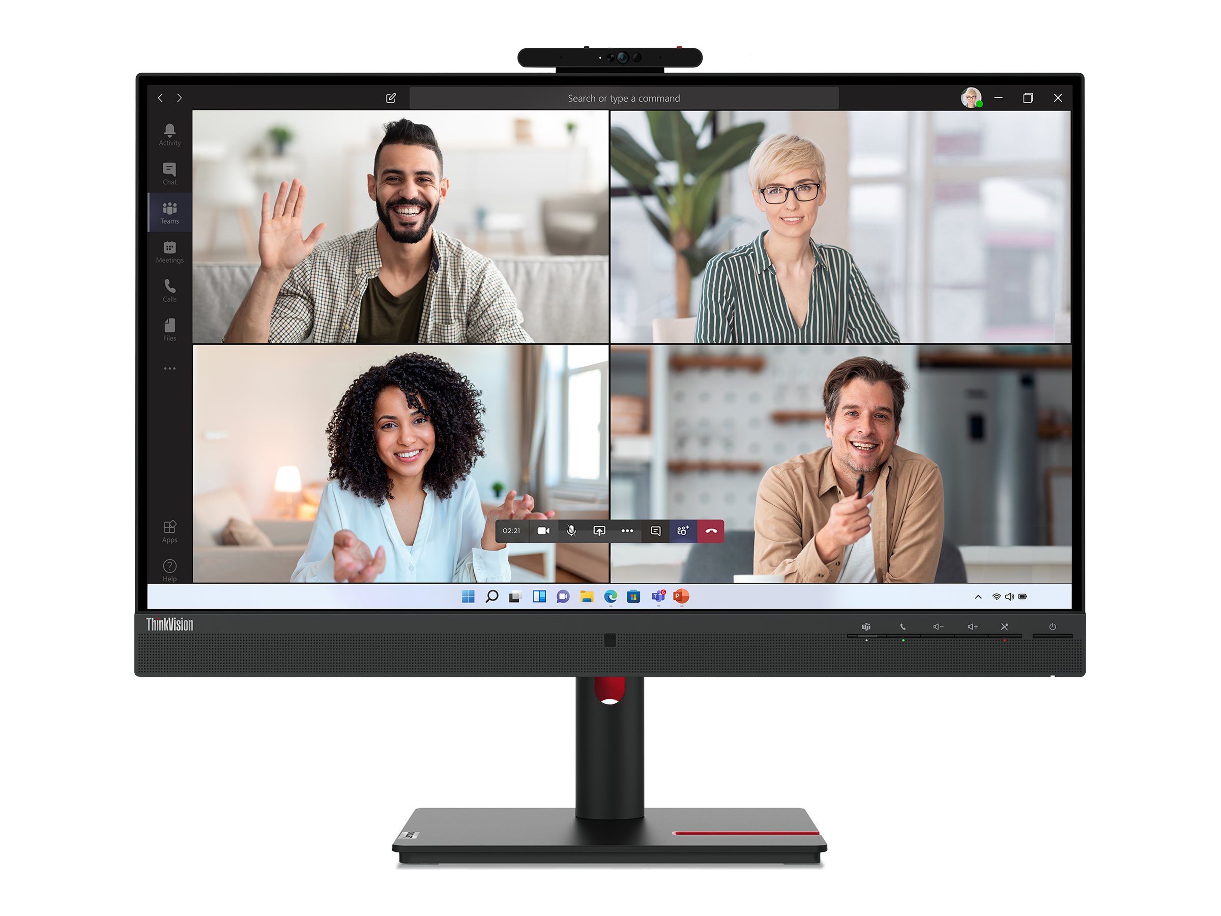 LENOVO ThinkVision T27hv-30 68,58cm 27Zoll IPS 2560x1440 16:9 HDMI DP DP USB-C 3.2 G1 4xUSB 3.2 G1 USB-C 3.2 G1 RJ45 TopSeller