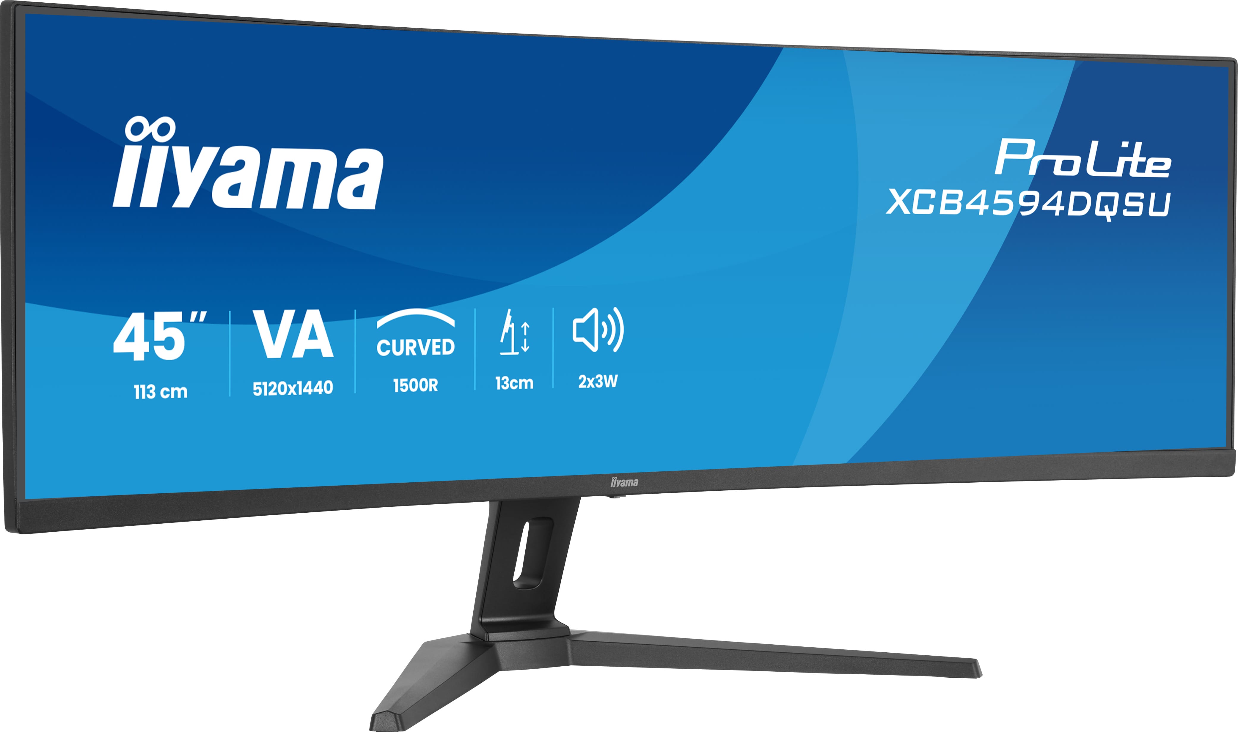 Iiyama ProLite XCB4594DQSU-B1 gebogen 32:9 2xHDMI+DP+2xUSB-C