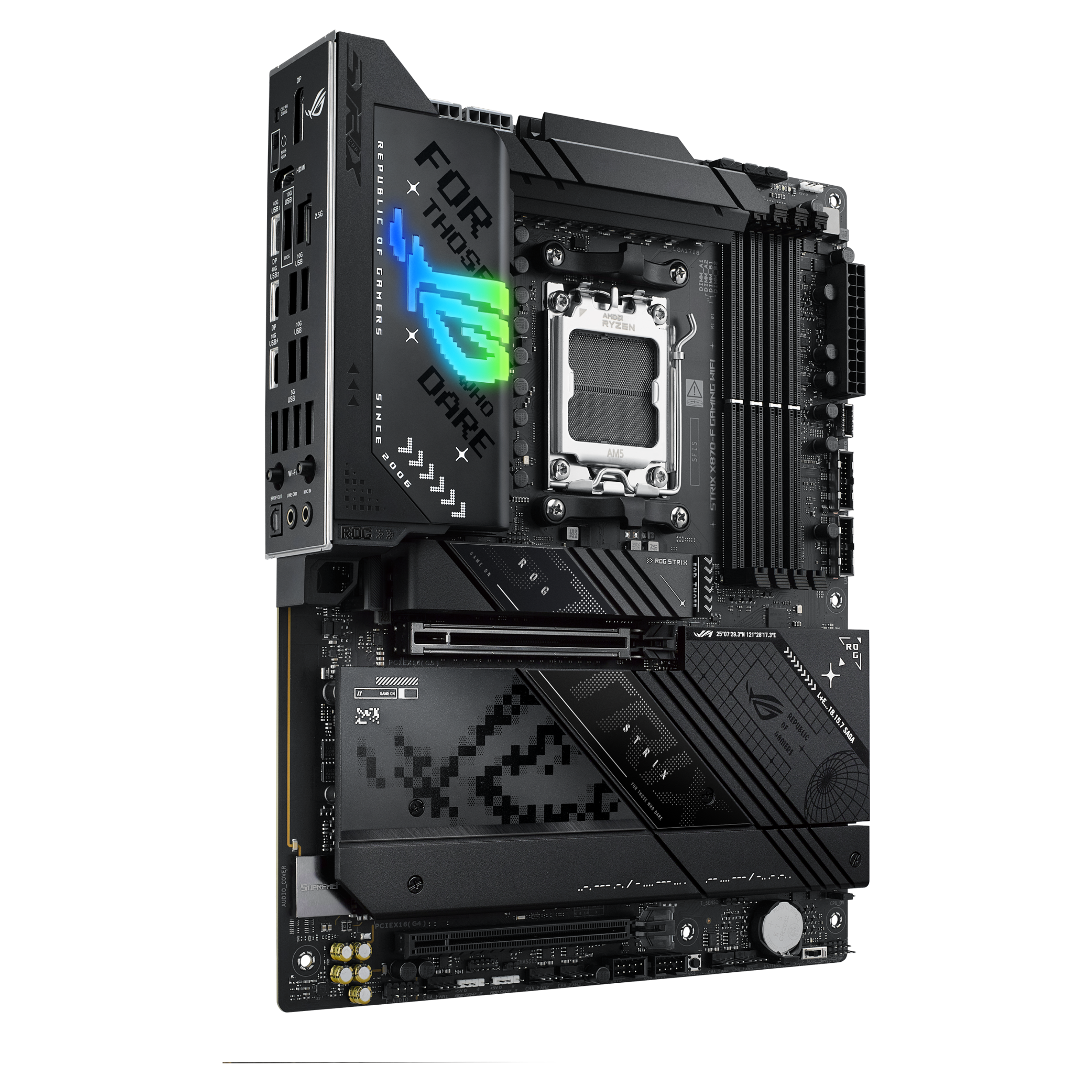 ASUS ROG STRIX X870-F GAMING WIFI Wi-Fi 7 USB-C 3.2 Gen 2x2 2.5 Gigabit LAN