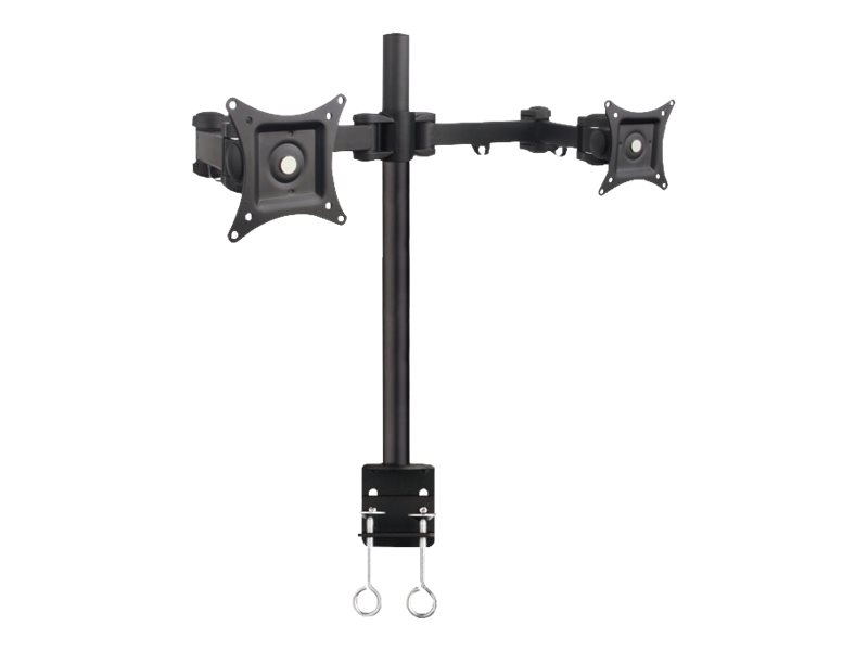 TECHLY Schreibtischhalterung fuer 2 LCD TV LED 38,1cm-68,58cm 13-27Zoll diagonal mit Klemme
